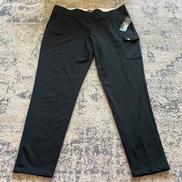 Lauren Ralph Lauren | LRL Active Black Cargo Pants Pockets Womens XL NWT Yoga - Picture 4 of 11